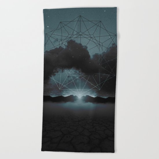 Beyond the Fog Lies Clarity | Midnight Beach Towel