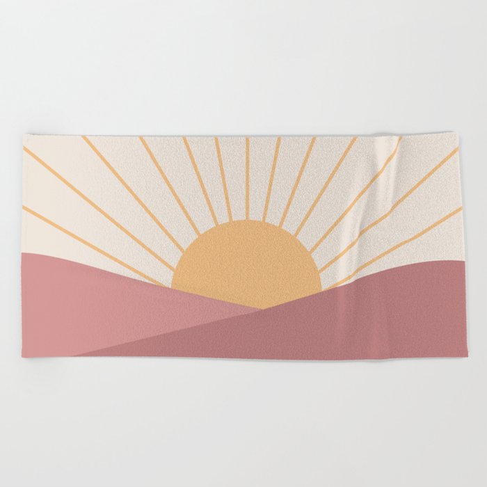 Morning Light - Pink Beach Towel