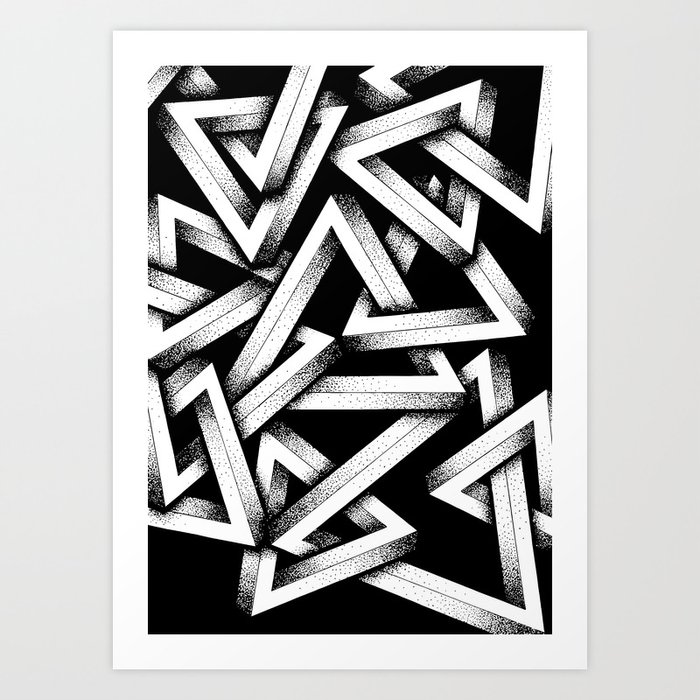 Penrose Triangle -Space Art Print