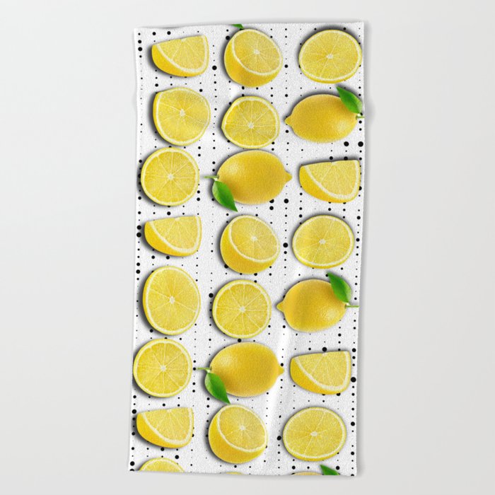 lemon  Beach Towel