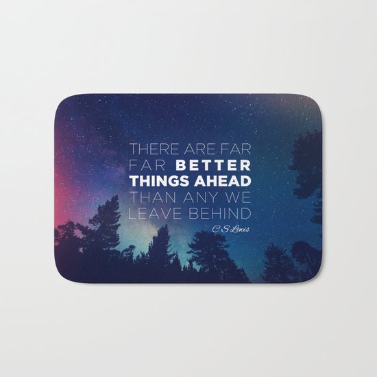 CS Lewis "Better Things Ahead" Bath Mat
