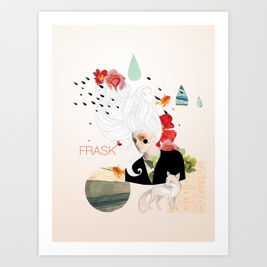 FRASK Collage Art Print