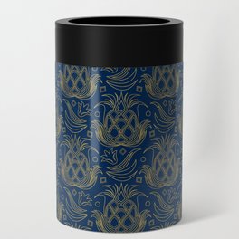 Luxe Pineapple // Navy Blue Can Cooler