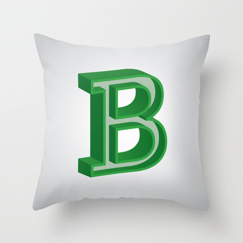 Letter B Throw Pillow By Benhsu Society6
