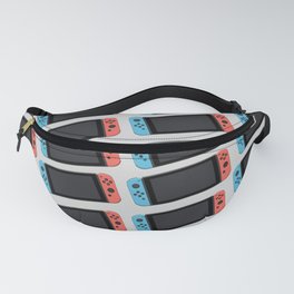 Gaming Red Blue Controller  Fanny Pack