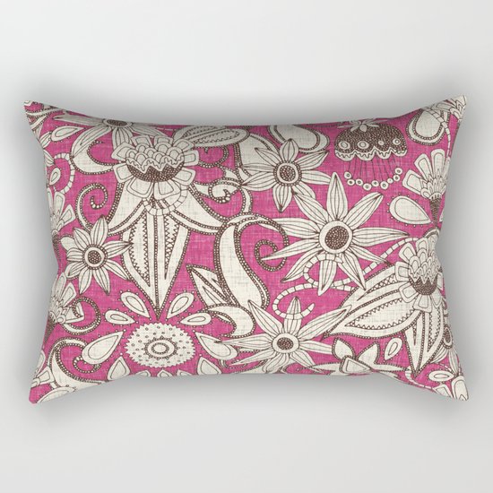 sarilmak pink brown Rectangular Pillow