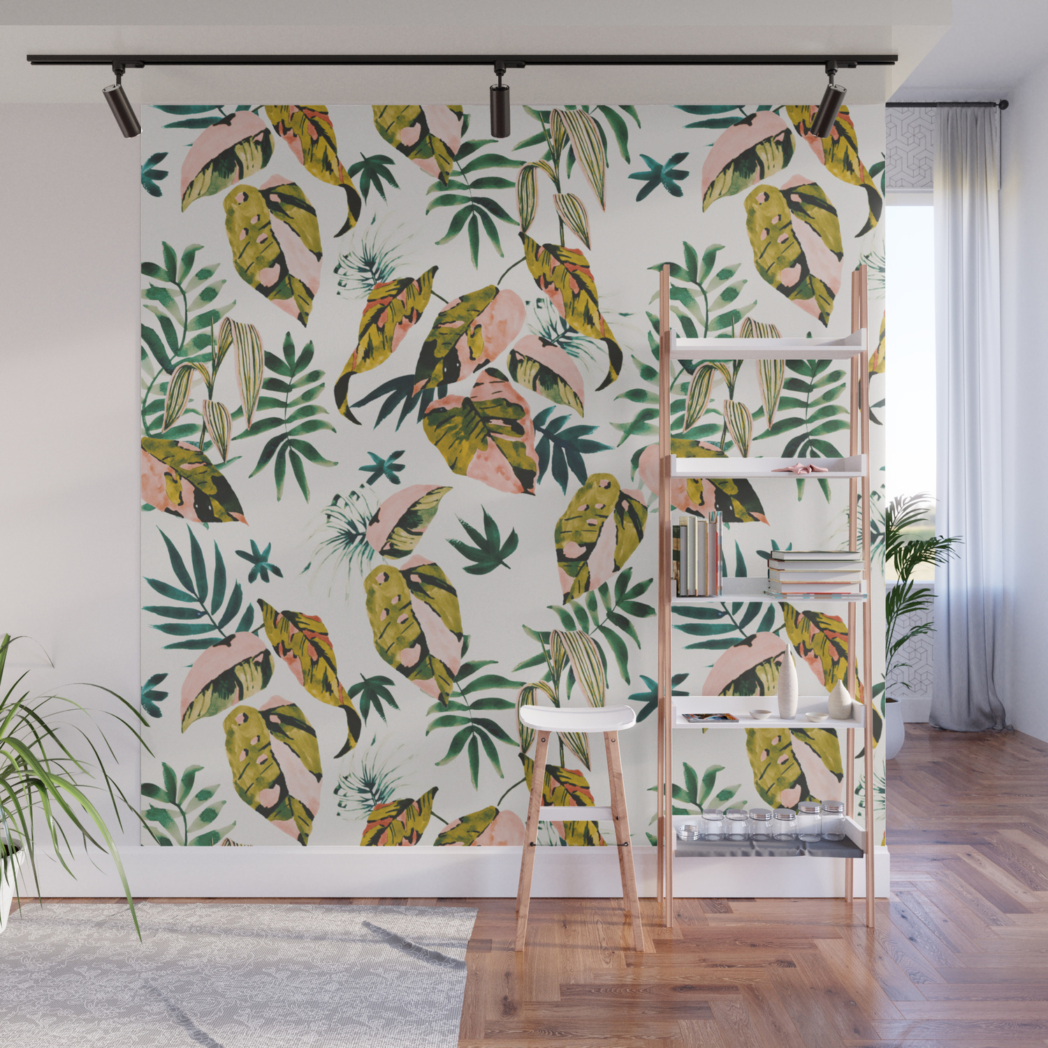 Abstract Colorful Jungle Wall Mural By Mmartabc Society6