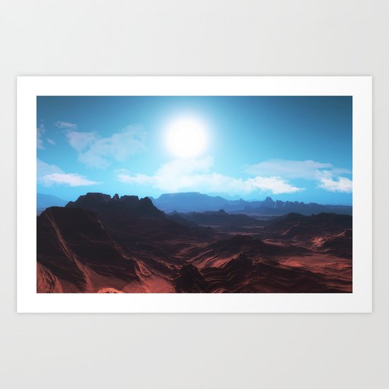 Mountain landscape II Art Print