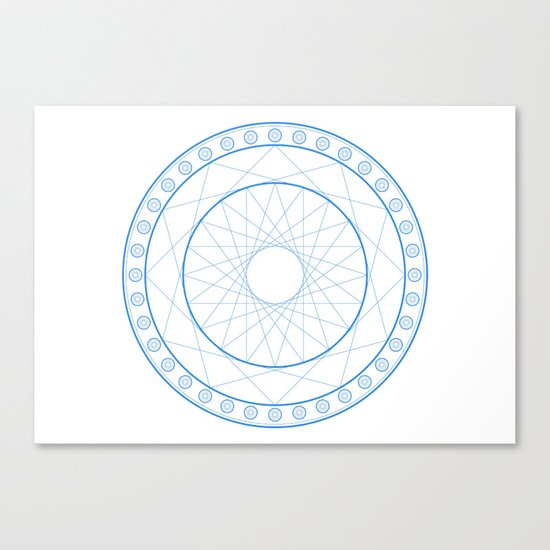 Anime Magic Circle 11 Canvas Print