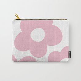 Soft baby pink abstract flowers Carry-All Pouch
