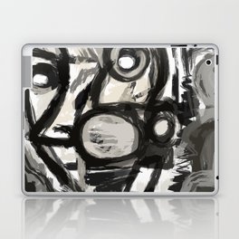 Grey Street art graffiti expressionist Laptop & iPad Skin