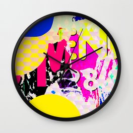 The River Flow - Abstract Pop Art Painting & Comic Wall Clock