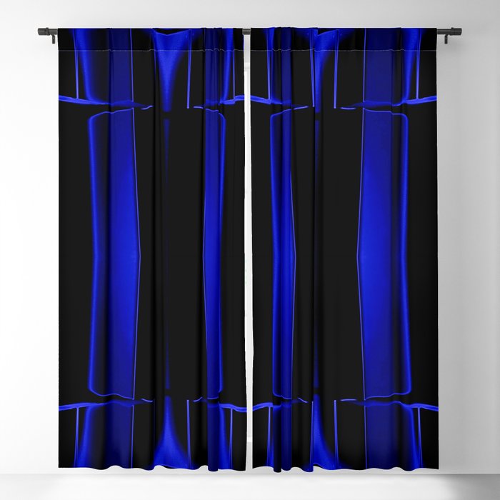 Playing in Blue Blackout Curtain