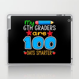 Days Of School 100th Day 100 Teacher 6th Grader Laptop Skin