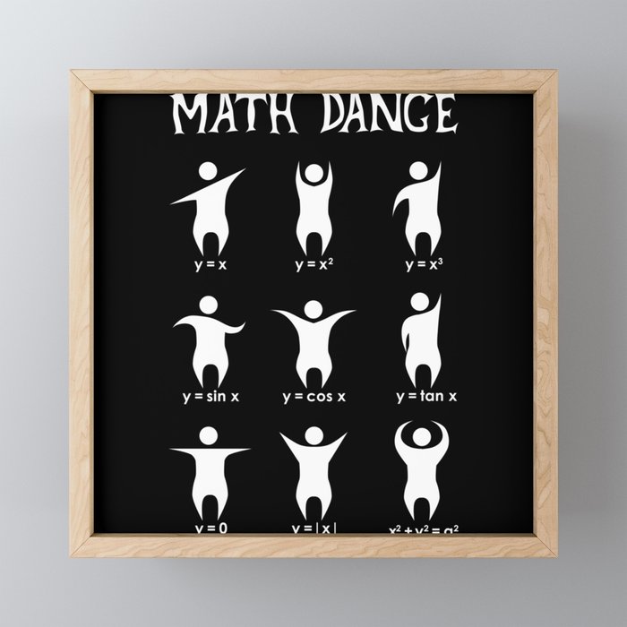 Math Dance Framed Mini Art Print