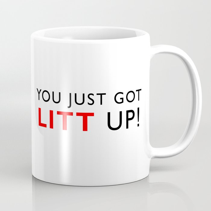 Suits TV Show | all LITT up | Christmas | Holiday | Louis Litt | Gift |  Coffee | Hot Chocolate | Ceramic Mug 11oz