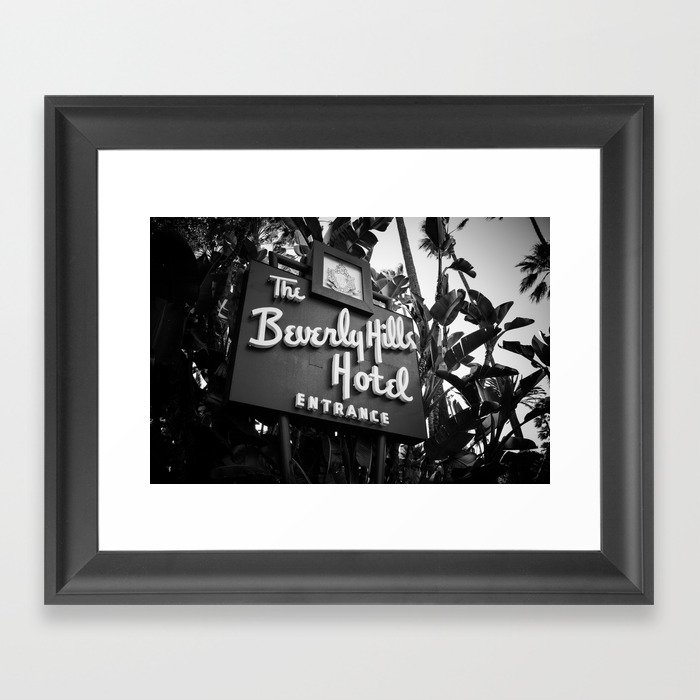 Beverly Hills Hotel Los Angeles Photography Framed Art Print