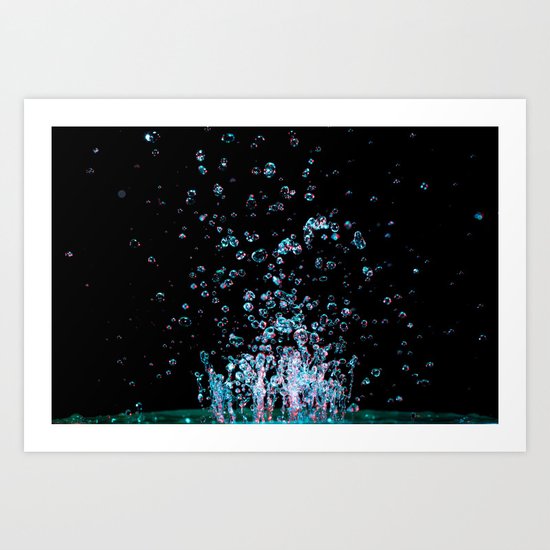 Droplets Art Print