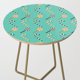 Halloween Candy Pattern Side Table