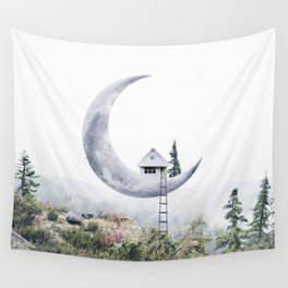 Moon House Wall Tapestry