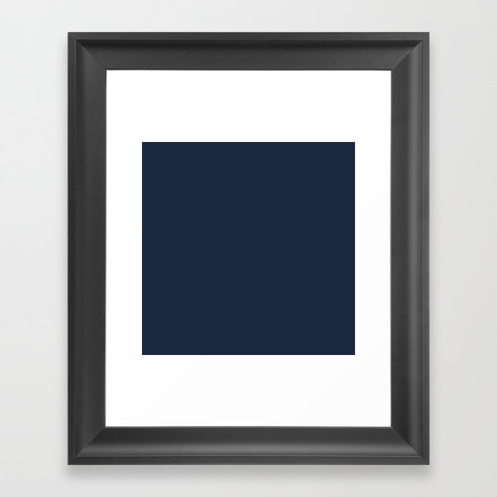 Navy Blue Framed Art Print