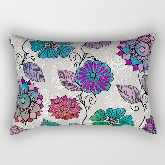 Flower Flow #2 Rectangular Pillow
