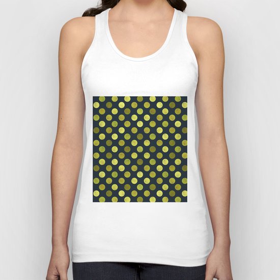 Watercolor Dots Pattern V Unisex Tank Top