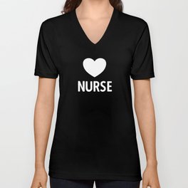Nursing Caregiver With Heart Job V Neck T Shirt