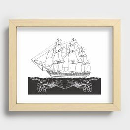 Ship Recessed Framed Print