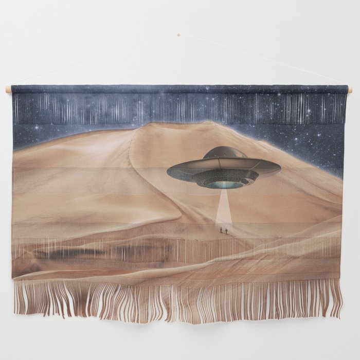 ALIEN DESERT ABDUCTION Wall Hanging