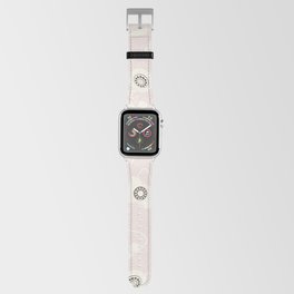 Vintage Rotary Dial Telephone Pattern on Pastel Pale Pink Apple Watch Band