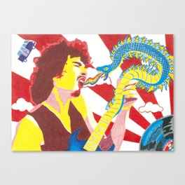 Carlos Santana LSD Electric Snakes Canvas Print