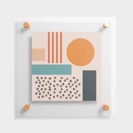 Solemn Beach House Bauhaus Floating Acrylic Print