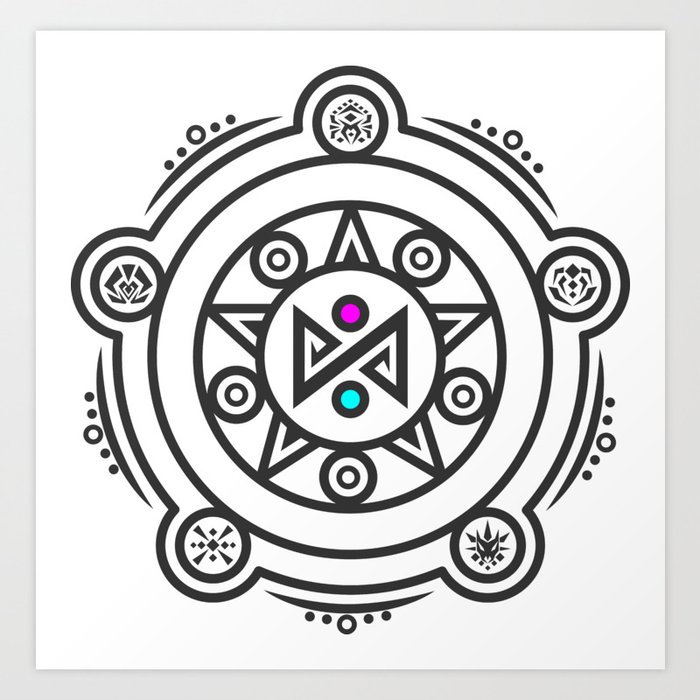 Myrolit Rune Logo Art Print