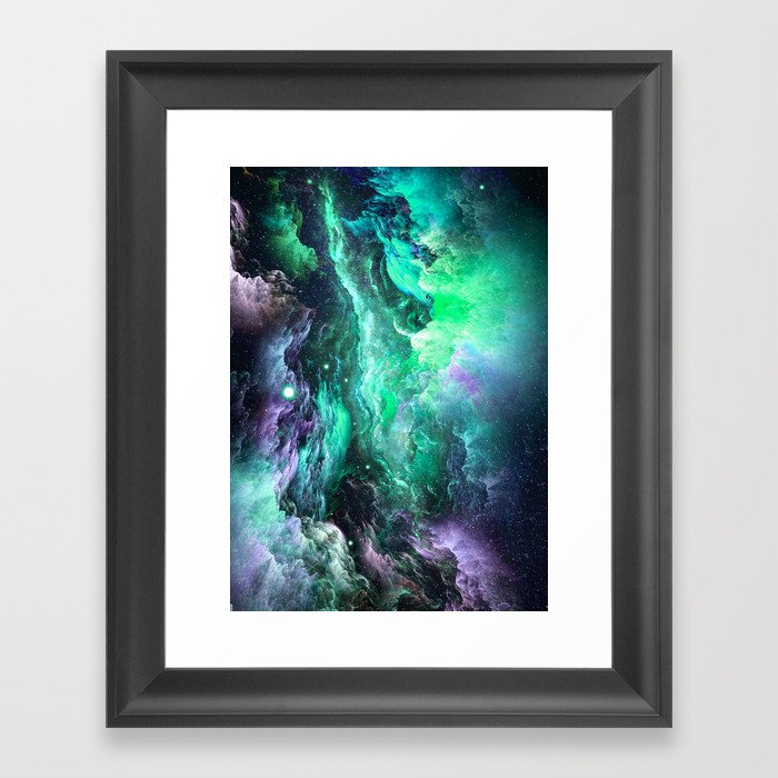 Nebula Space Dust Framed Art Print