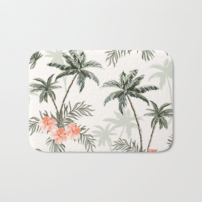 Tropical Palm Trees Bath Mat