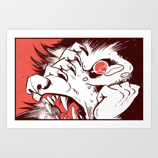 I am the wolf Art Print