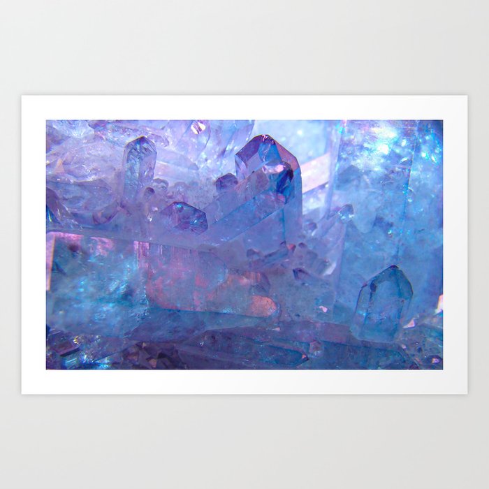 Purple Quartz Crystal Art Print by NewburyBoutique | Society6