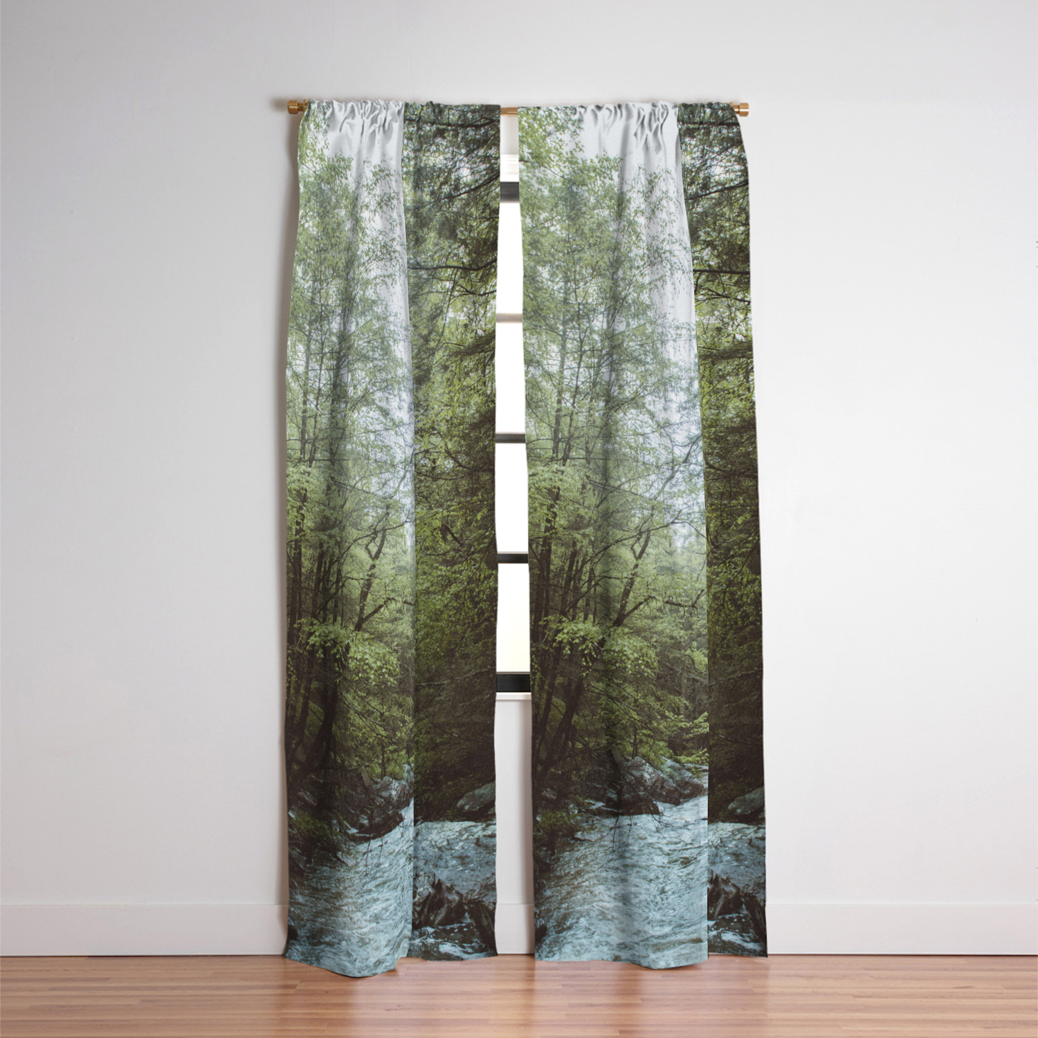 Peaceful Forest Green Trees And Creek Relaxing Water Sounds