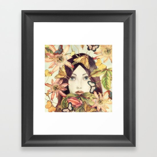 Whispers From A Secret Garden Framed Art Print