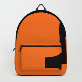 Number 1 (Black & Orange) Backpack