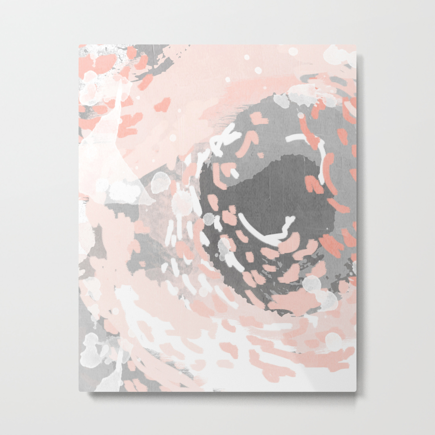 Penny Millennium Pink And Grey Abstract Canvas Large Art Decor
