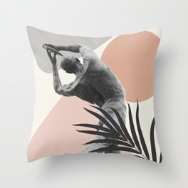 Olympic Discus Thrower Finesse #1 #wall #art #society6 Throw Pillow
