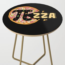 Pie Pizza Love Pi Funny Math Meme Math Nerd Pi Day Side Table