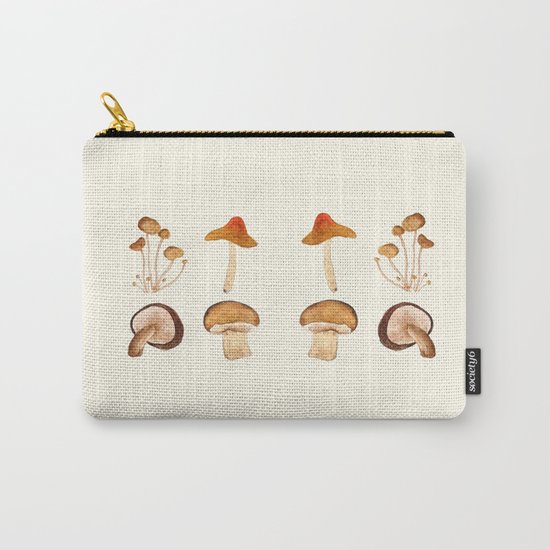 mushroom watercolor painting Carry-All Pouch