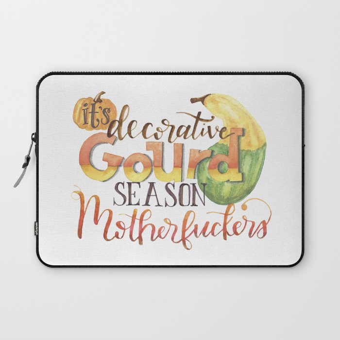 It S Decorative Gourd Season Laptop Sleeve By Beckletters Society6