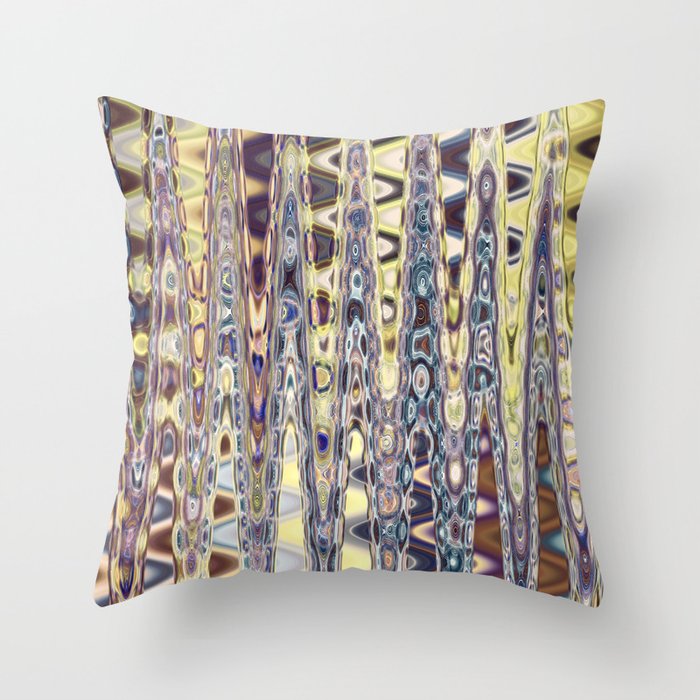 Psychedelic Wave  Throw Pillow