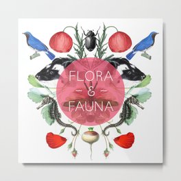 Flora & Fauna Metal Print