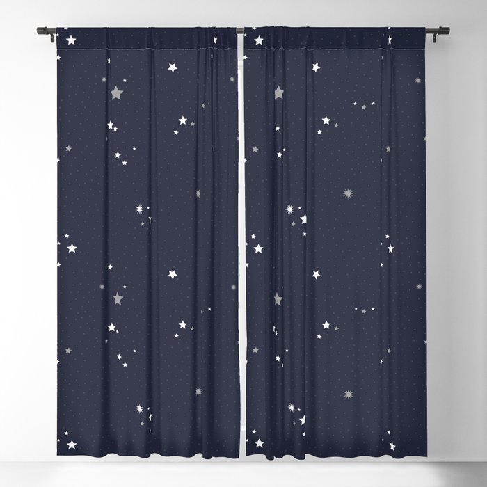 Starry Night Sky Blackout Curtain