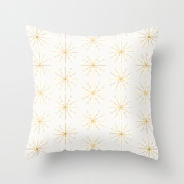 Minimalist Starburst Pattern XIX Throw Pillow